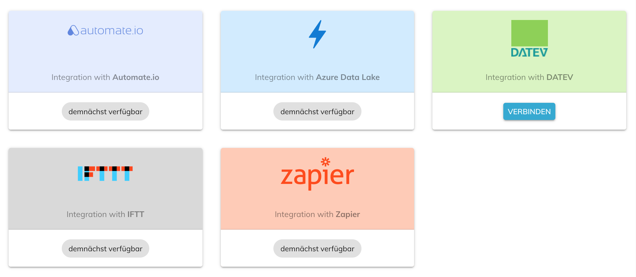 Integrations-Seite