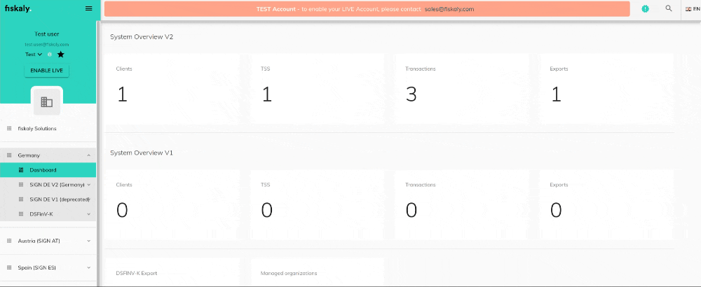 TSS in Dashboard